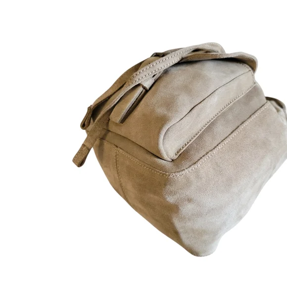 Prada Beige Suede Bucket Crossbody Bag - Picture 13 of 16